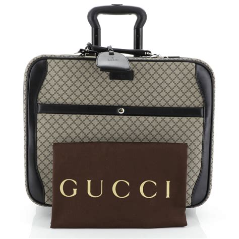 gucci carry on with wheels|large luggage gucci bag.